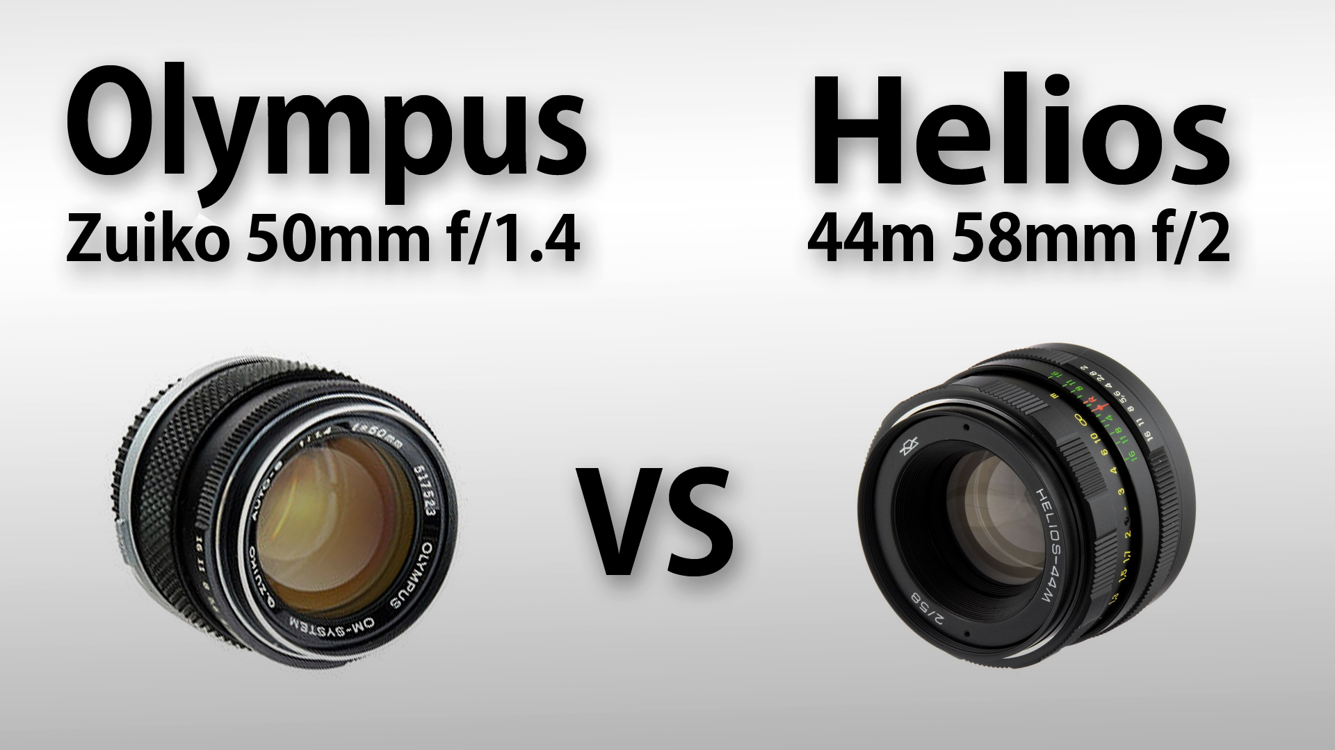Olympus Zuiko 50mm f/1.4 vs Helios 44M 58mm f/2
