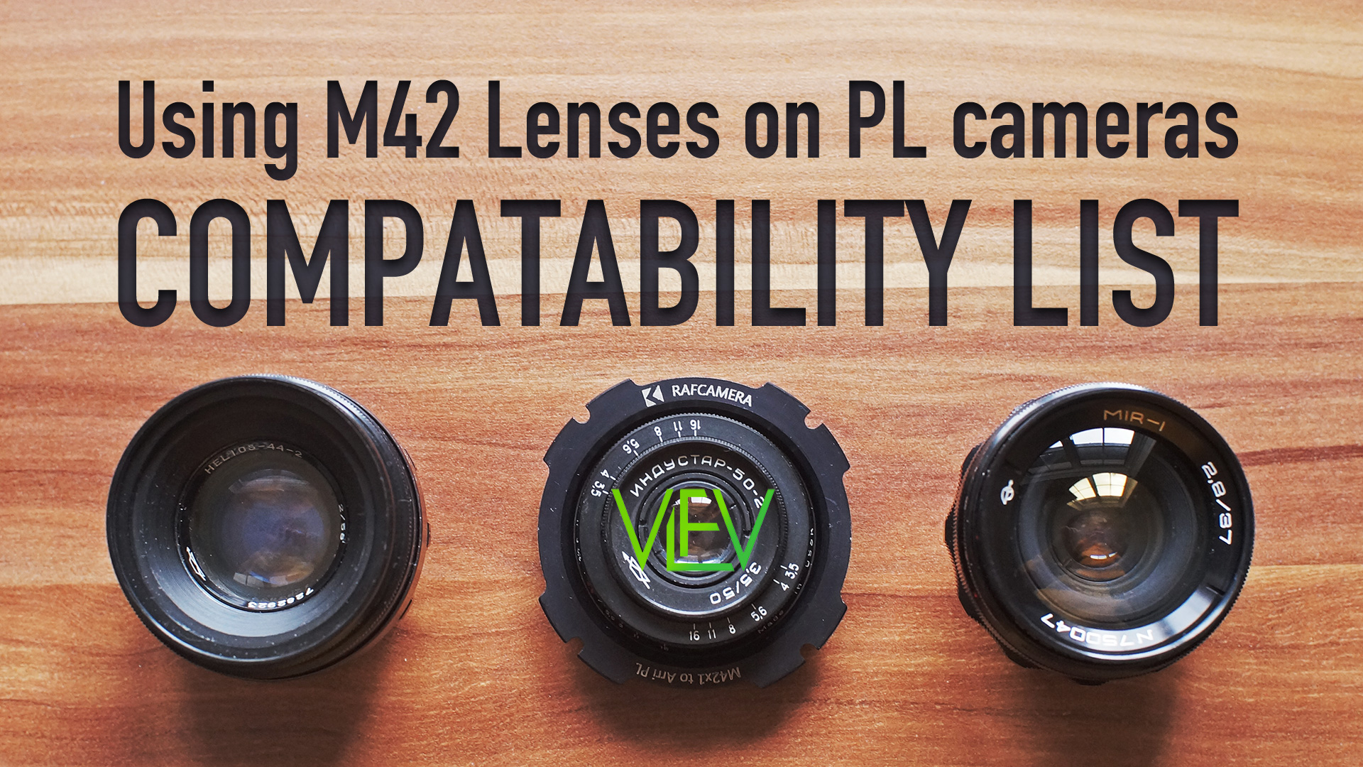 Using M42 lenses on PL cameras | Comparability List | Vintage Lenses For  Video